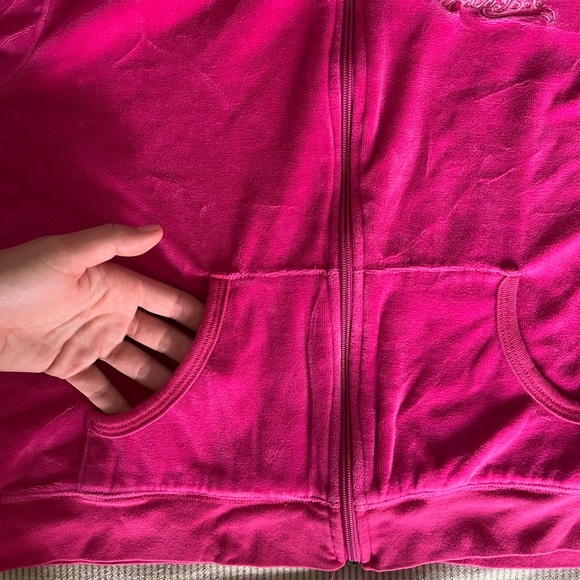 Pink Zip-Up Track Jacket - Picture 4 of 5